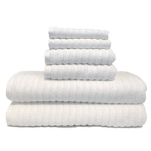 Load image into Gallery viewer, American Choice Ribbed 6pc Towel Set
